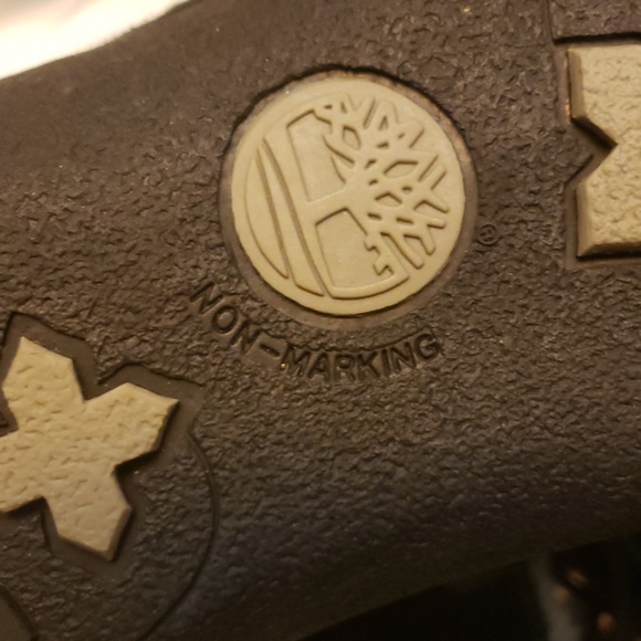 Timberland Girl Black Suede Fleece Lined Size 3 - Picture 5 of 8